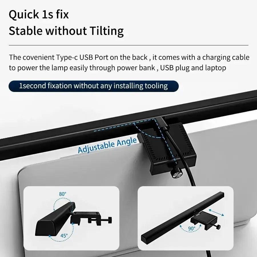 LED Desk Lamp Monitor Light Bar PC Computer Dimmable Screen Light 33Cm 50Cm Office Study Reading Hanging Table Lamp USB Powered