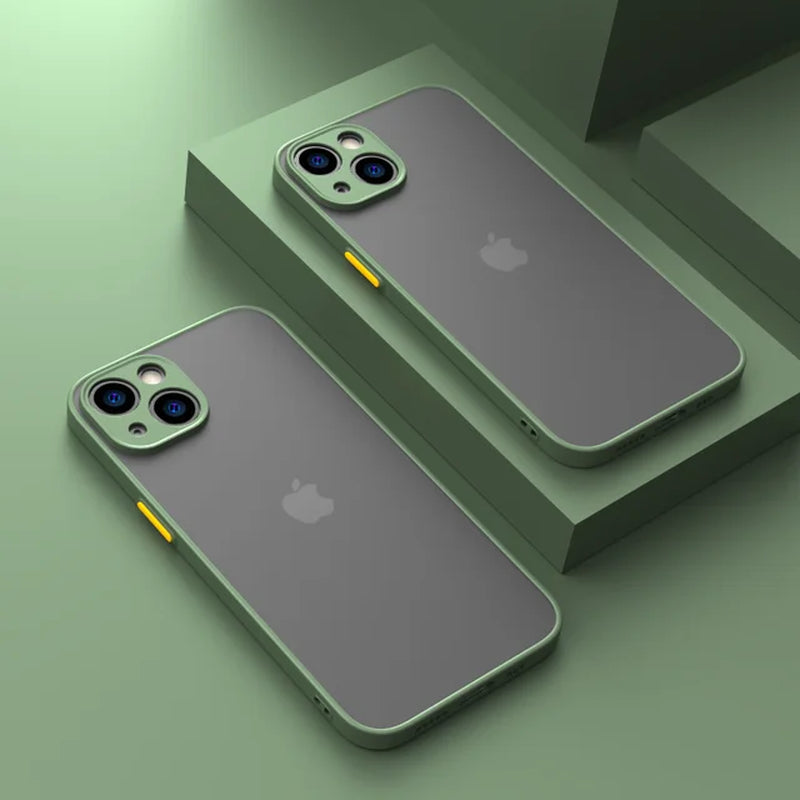 Armor Bumper Clear Phone Case Iphone 13 14 15 plus 13Mini Fundas for Iphone15 15 Pro Max Bumper Soft Silicon Hard Cover Capa