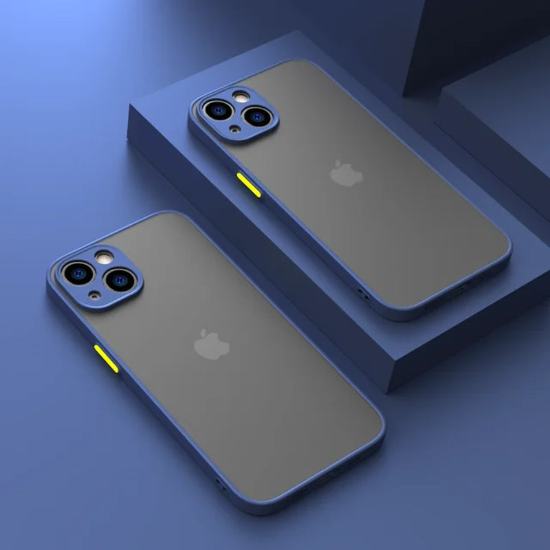 Armor Bumper Clear Phone Case Iphone 13 14 15 plus 13Mini Fundas for Iphone15 15 Pro Max Bumper Soft Silicon Hard Cover Capa