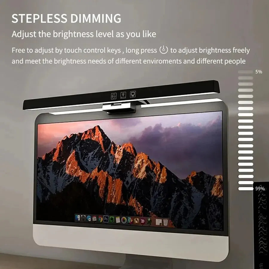 LED Desk Lamp Monitor Light Bar PC Computer Dimmable Screen Light 33Cm 50Cm Office Study Reading Hanging Table Lamp USB Powered