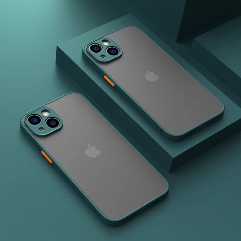 Armor Bumper Clear Phone Case Iphone 13 14 15 plus 13Mini Fundas for Iphone15 15 Pro Max Bumper Soft Silicon Hard Cover Capa