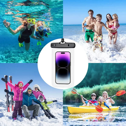 Floating Airbag Waterproof Swim Bag Phone Case for Iphone 11 12 13 14 Pro Max Samsung S23 S22 Xiaomi 13 Huawei P30 20 Lite Cover