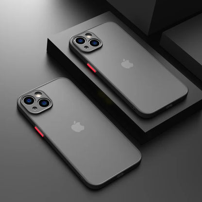 Armor Bumper Clear Phone Case Iphone 13 14 15 plus 13Mini Fundas for Iphone15 15 Pro Max Bumper Soft Silicon Hard Cover Capa