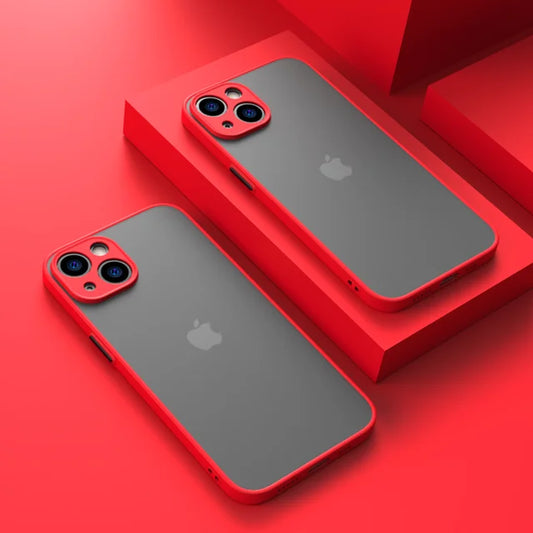 Armor Bumper Clear Phone Case Iphone 13 14 15 plus 13Mini Fundas for Iphone15 15 Pro Max Bumper Soft Silicon Hard Cover Capa