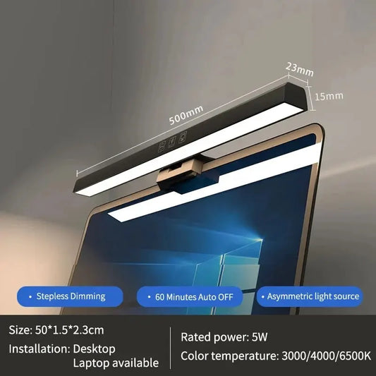 LED Desk Lamp Monitor Light Bar PC Computer Dimmable Screen Light 33Cm 50Cm Office Study Reading Hanging Table Lamp USB Powered